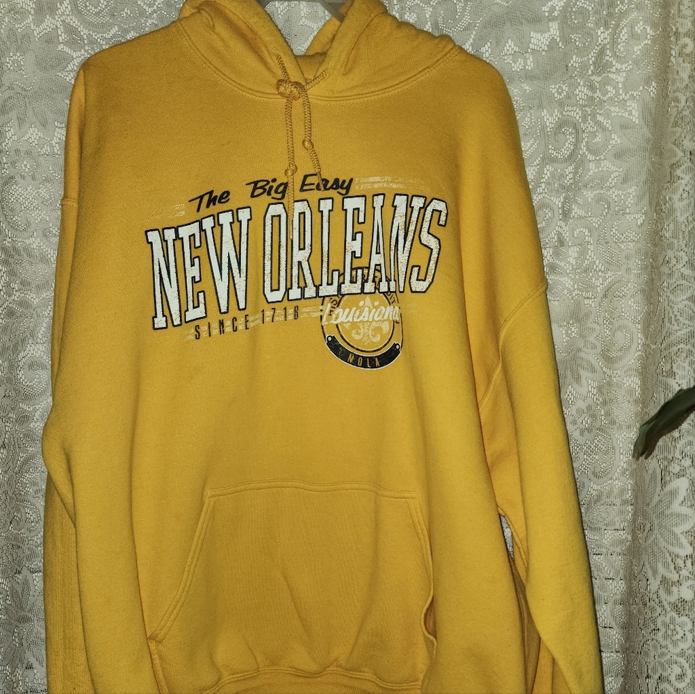 Gildan Yellow New Orleans Hoodie